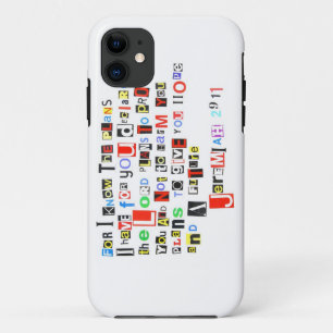Jeremiah 29:11 Ransom Note Style iPhone 11 Case