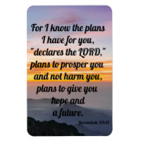 Jeremiah 29:11, Refrigerator Magnet