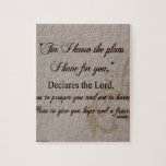 Jeremiah 29:11 Scripture Gift Jigsaw Puzzle at Zazzle