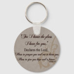 Jeremiah 29:11 Scripture Gift Keychain at Zazzle