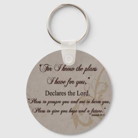 Jeremiah 29:11 Scripture Gift Keychain