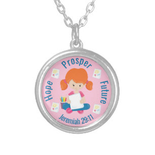 Jeremiah 29:11 -sterling silver plated necklace