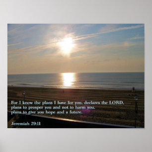 Jeremiah 29:11 Sunrise Poster