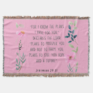 Jeremiah 29:11 throw blanket
