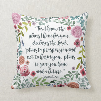 Jeremiah 29:11 throw pillow