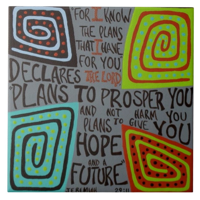 Jeremiah 29:11 tile (Front)