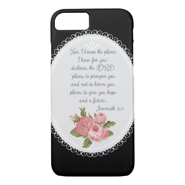 Jeremiah 29:11 Victorian Christian Gift Case-Mate iPhone Case (Back)