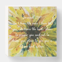 Jeremiah 29:11 Watercolor Sunflower