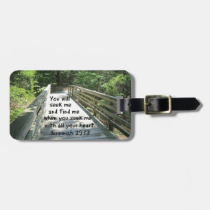 Jeremiah 29:13 luggage tag