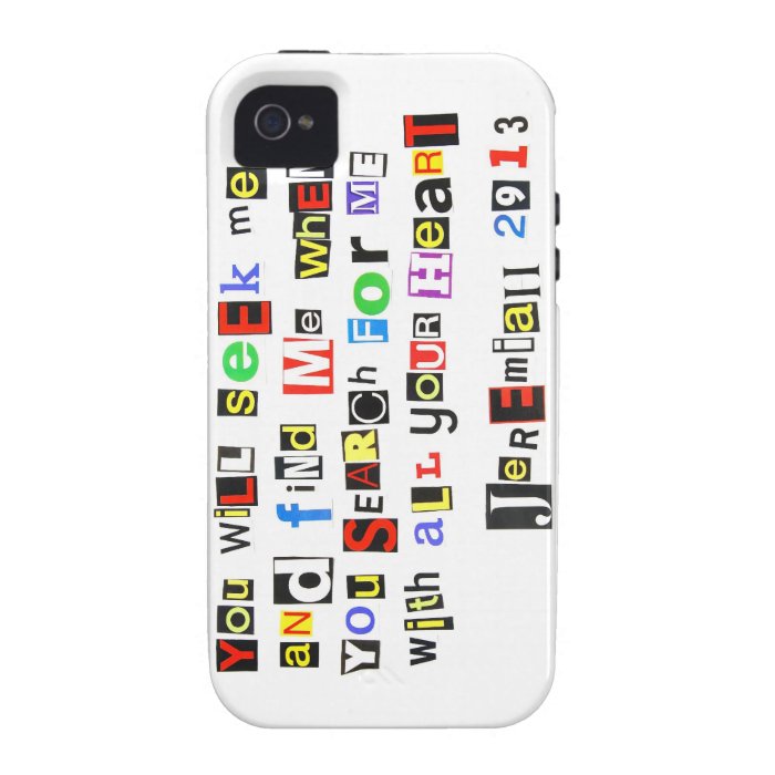 Jeremiah 2913 Ransom Note Style Vibe iPhone 4 Cover