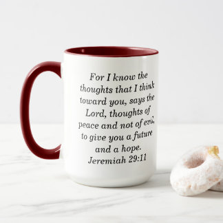 Jeremiah 29:1 Custom Scripture Two-Tone Coffee Mug