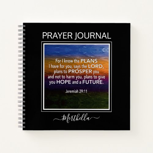 Jeremiah 29 I KNOW THE PLANS Prayer Journal