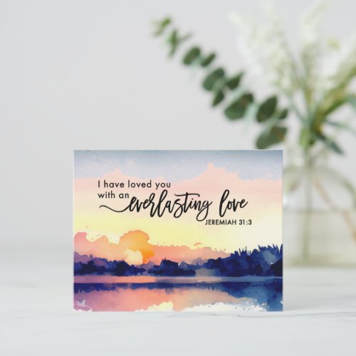 Jeremiah 313 I have loved you Bible Flat Card