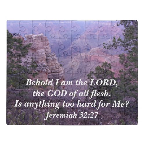 Jeremiah 3227 Behold I am the LORD the GOD of  Jigsaw Puzzle
