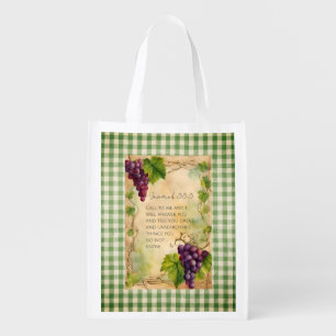 Jeremiah 33:3 Christian Bible Verse Grocery Bag
