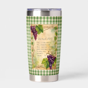 Jeremiah 33:3 Christian Bible Verse Insulated Tumbler