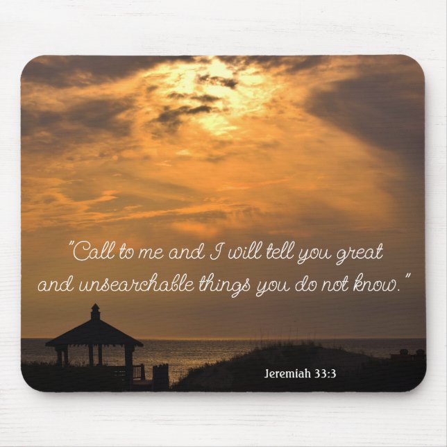 Jeremiah 33:3 Mousepad (Front)