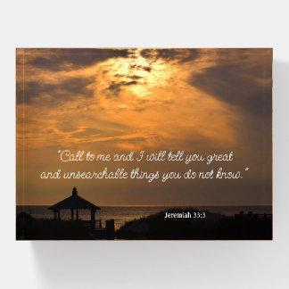 Jeremiah 33:3 Paperweight