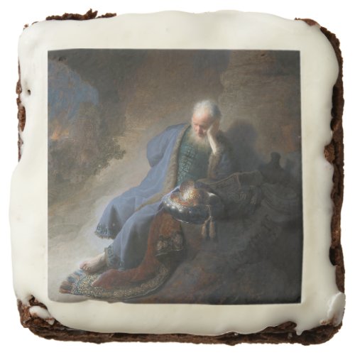 Jeremiah Lamenting on Fall of Jerusalem Rembrandt Brownie