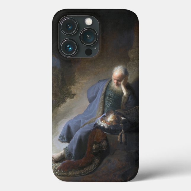Jeremiah Lamenting on Fall of Jerusalem, Rembrandt Case-Mate iPhone Case (Back)