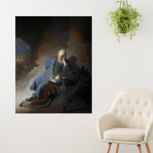 Jeremiah Lamenting on Fall of Jerusalem Rembrandt Foam Board