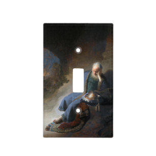Jeremiah Lamenting on Fall of Jerusalem, Rembrandt Light Switch Cover