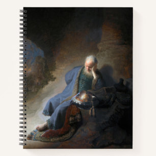 Jeremiah Lamenting on Fall of Jerusalem, Rembrandt Notebook