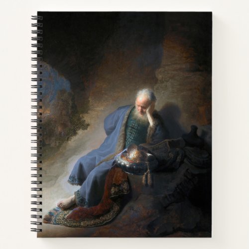 Jeremiah Lamenting on Fall of Jerusalem Rembrandt Notebook