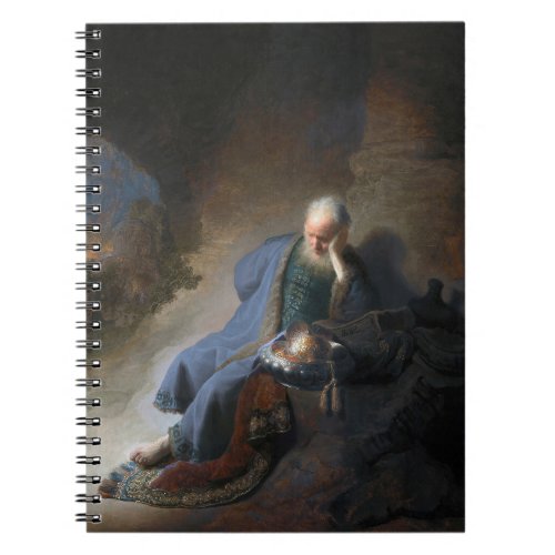 Jeremiah Lamenting on Fall of Jerusalem Rembrandt Notebook