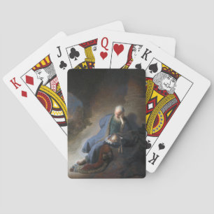 Jeremiah Lamenting on Fall of Jerusalem, Rembrandt Poker Cards