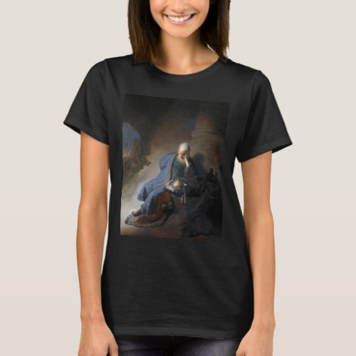 Jeremiah Lamenting on Fall of Jerusalem Rembrandt T_Shirt