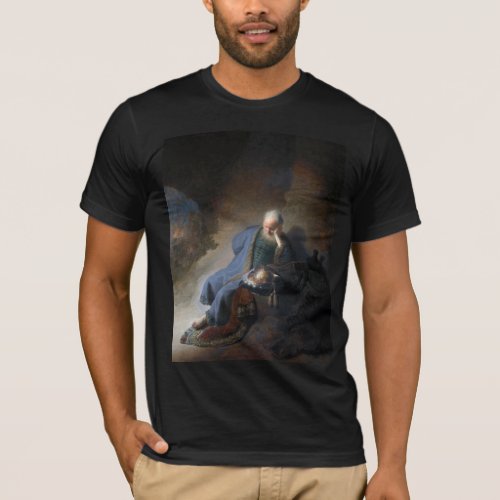 Jeremiah Lamenting on Fall of Jerusalem Rembrandt T_Shirt