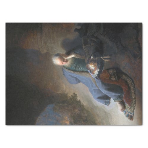 Jeremiah Lamenting on Fall of Jerusalem Rembrandt Tissue Paper