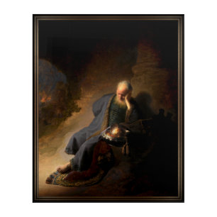 Jeremiah Lamenting the Destruction of Jerusalem Acrylic Print