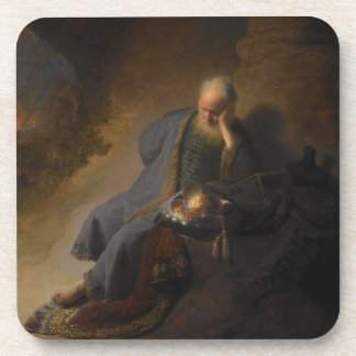Jeremiah Lamenting the Destruction of Jerusalem Beverage Coaster