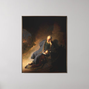 Jeremiah Lamenting the Destruction of Jerusalem Canvas Print
