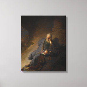 Jeremiah Lamenting the Destruction of Jerusalem Canvas Print