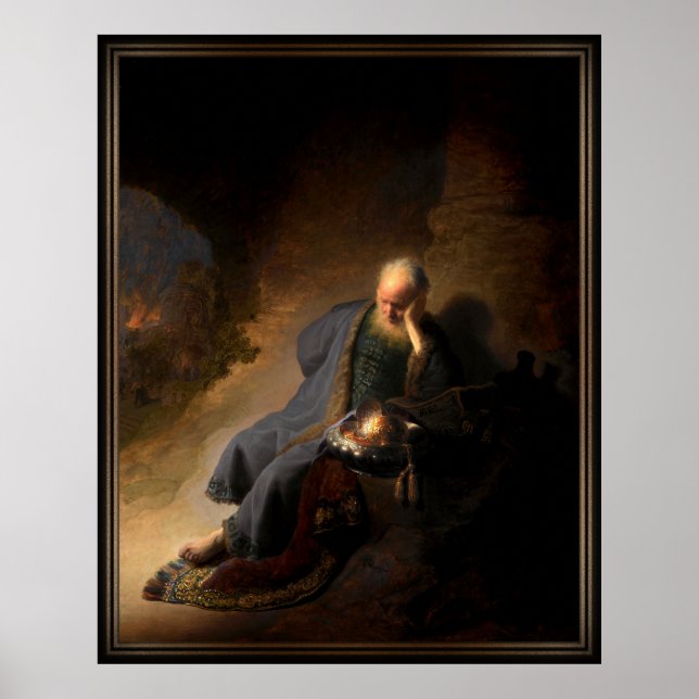 Jeremiah Lamenting the Destruction of Jerusalem Poster (Front)