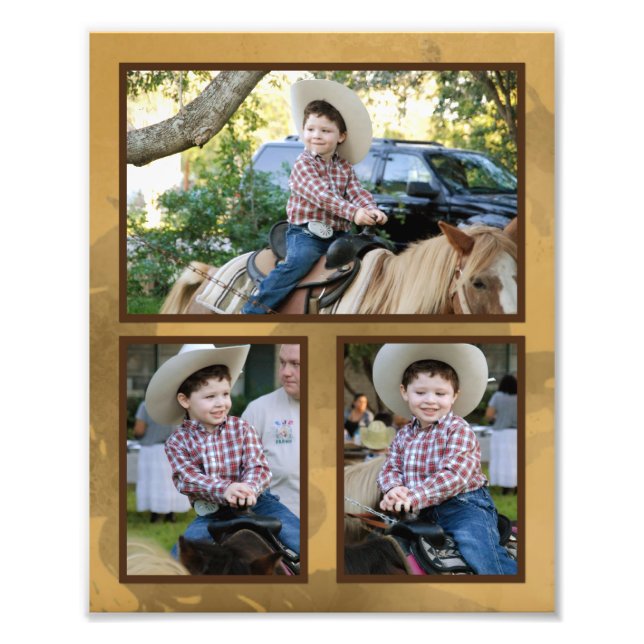 Jeremiah's 3rd Bday Photo Print (Front)
