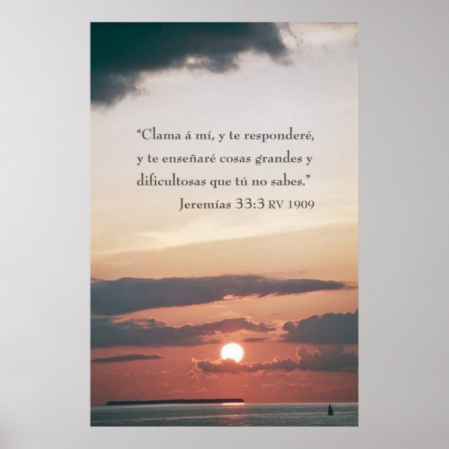 Jeremias 33:3 poster (Front)