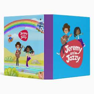 Jeremy and Jazzy Button 3 Ring Binder