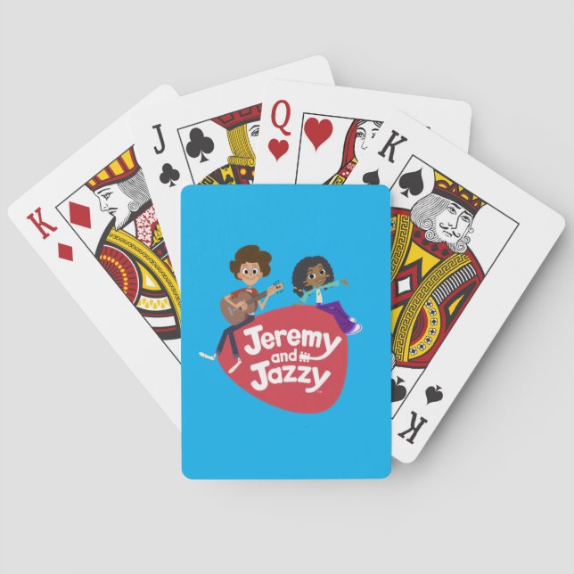 Jeremy and Jazzy Button Poker Cards (Back)