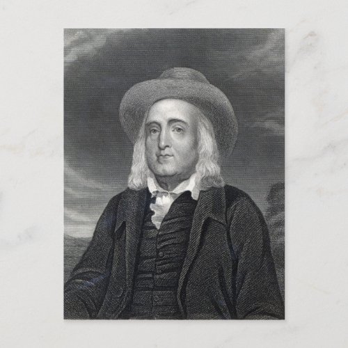 Jeremy Bentham  from Gallery of Portraits Postcard
