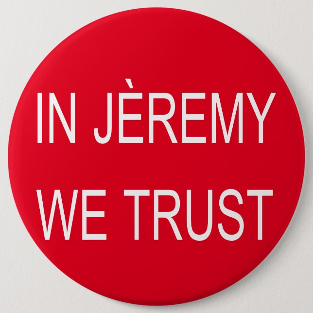 Jeremy Corbyn Arsène Badge Pinback Button (Front)