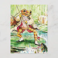 Beatrix Potter Vintage Mr. Jeremy Fisher Frog on Lilly Pad