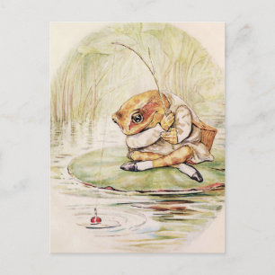 “Jeremy Fisher on a Lilypad” by Beatrix Potter Postcard