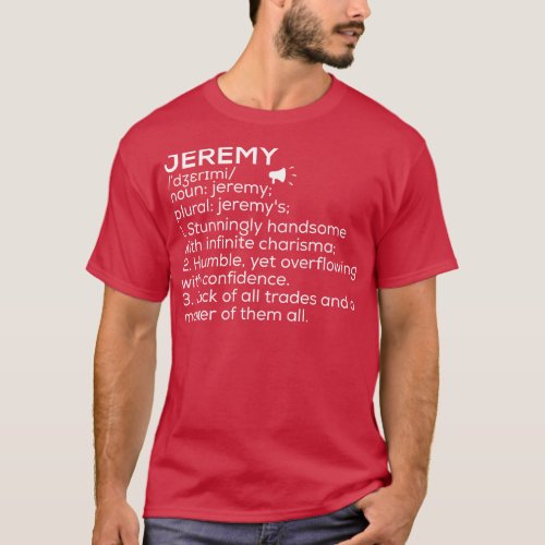 Jeremy Name Definition Jeremy Meaning Jeremy Name  T_Shirt