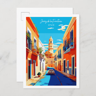 Jerez de la Frontera Spain vintage travel Postcard