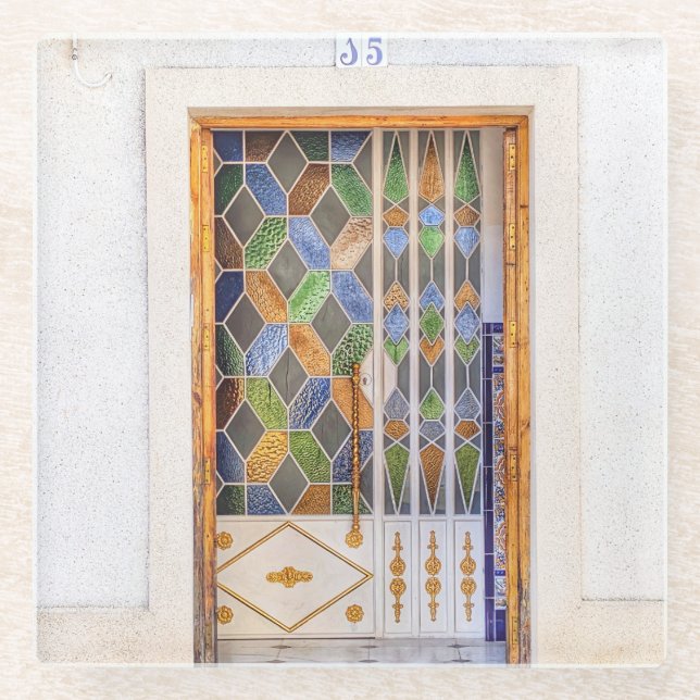 Jerez Door Glass Coaster (Front)