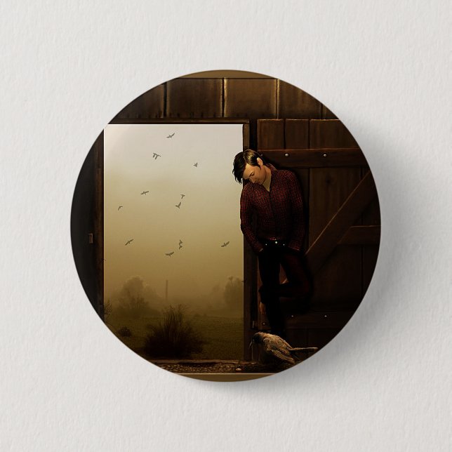 Jericho Badge Pinback Button (Front)